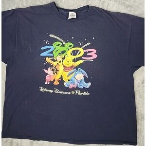 VINTAGE Y2K Winnie the Pooh‎ Shirt 2XL  Walt Disney World Florida Dreams Tigger